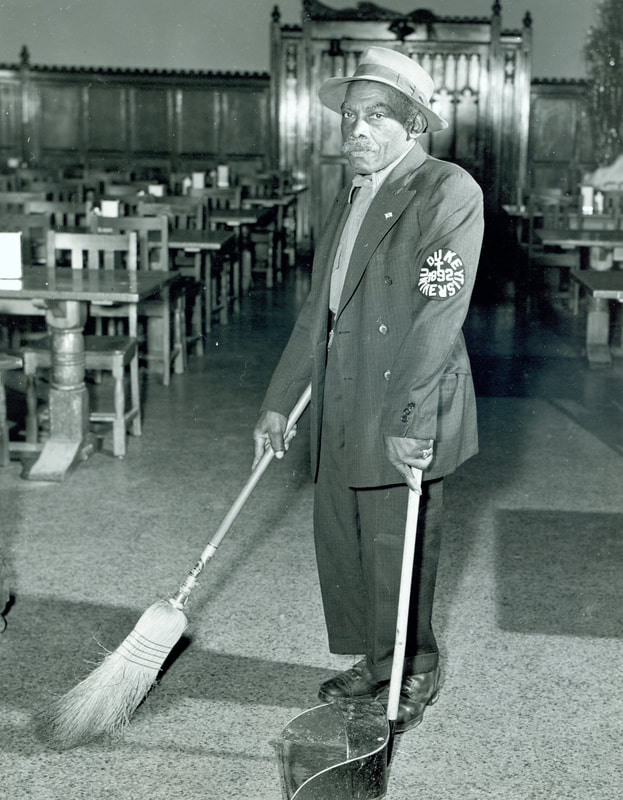 George Frank Wall, a dining hall staff worker and donor to Duke University